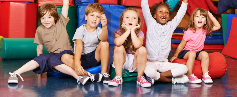 Zwolle Sport blije gym kinderen