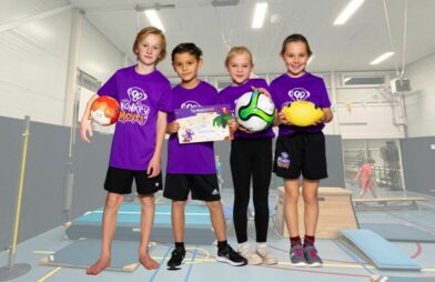 Groep multisport achtergrond