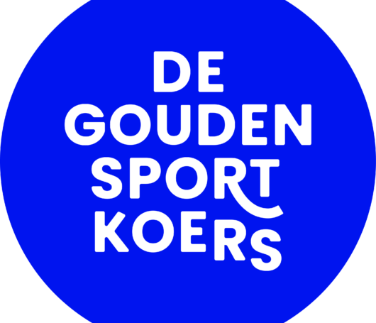 Label Sportservice de gouden sportkoers blauw